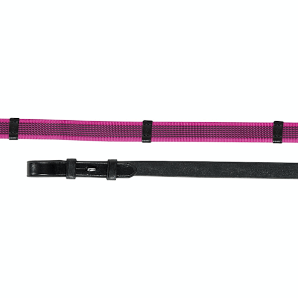 Aviemore Continental Läder Häst Gummitömmar 48in x 0.63in B Black/Pink 48in x 0.63in