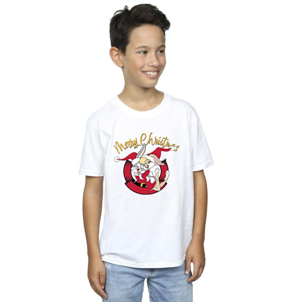 Looney Tunes Boys Lola Merry Christmas T-shirt 12-13 år Vit White 12-13 Years