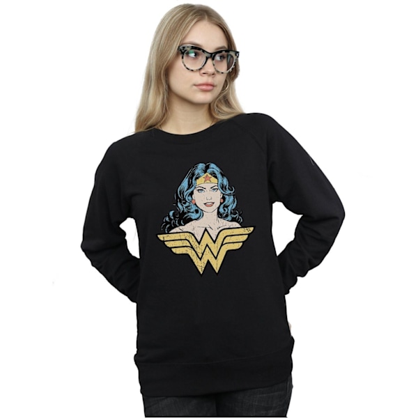 Wonder Woman Dam/Damer Gaze Sweatshirt L Svart Black L