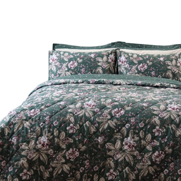 Belledorm Aiyla Sängöverkast 260cm x 260cm Flaskgrön Bottle Green 260cm x 260cm