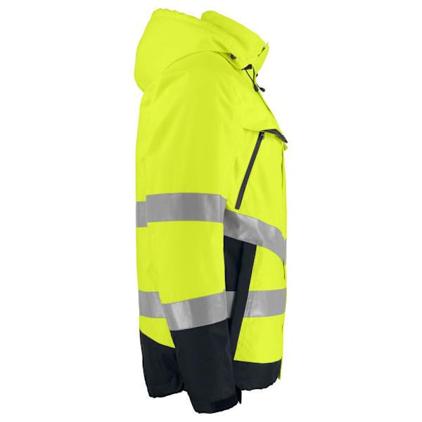 Projob Herr Funktionsjacka med Reflekterande Tejp, Vadderad, 4XL Gul Yellow/Black 4XL
