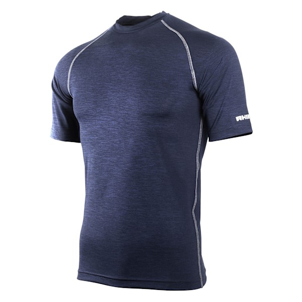 Rhino Mens Sports Base Layer Kortärmad T-shirt SM Navy Heath Navy Heather SM