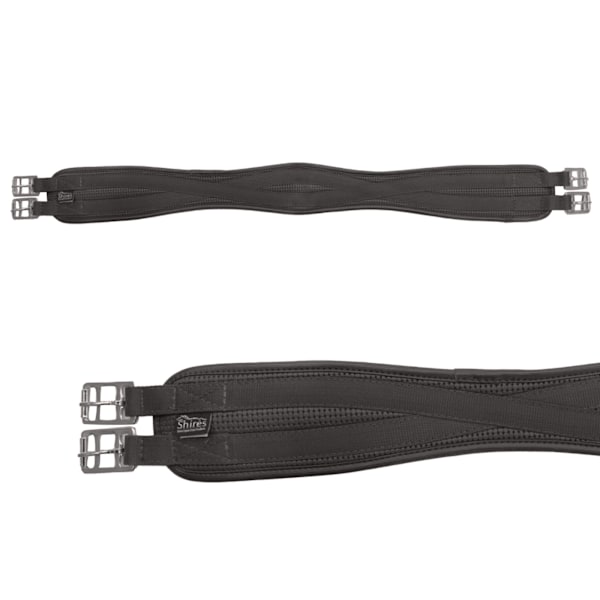 Shires Anti-Chafe Sadelgjord 52 tum Svart Black 52in