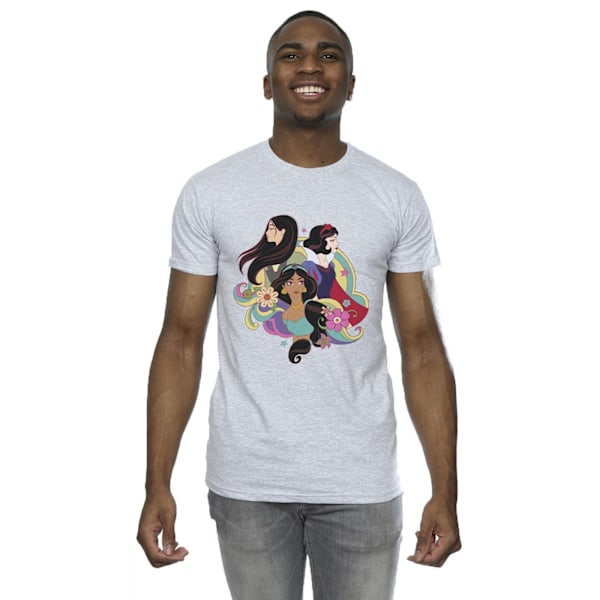 Disney Herr Princess Mulan Jasmine Snövit T-shirt L Sports Sports Grey L