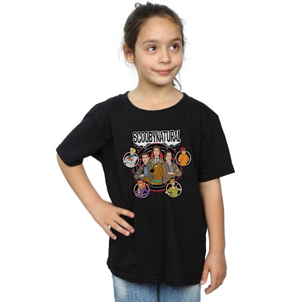 Scoobynatural Girls Characters Star Bomull T-shirt 7-8 år Svart Black 7-8 Years