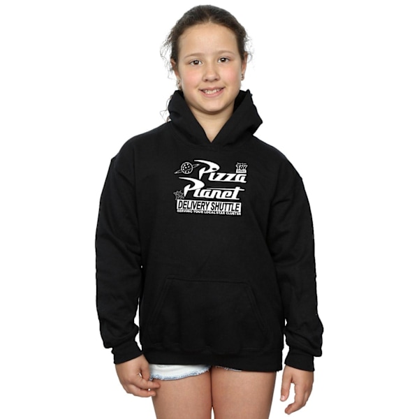 Disney Girls Toy Story Pizza Planet Logo Hoodie 5-6 år Svart Black 5-6 Years