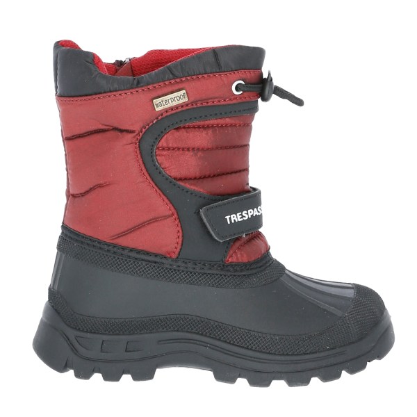 Trespass Kids Unisex Kukun Pull On Winter Snow Boots 10 Child U Red 10 Child UK
