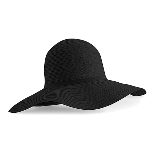 Beechfield Dam/Damer Marbella Solhatt En Storlek Svart Black One Size