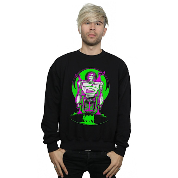 Ready Player One Neon Iron Giant Sweatshirt för män, M, svart Black M