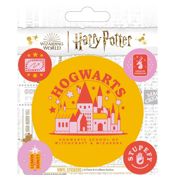 Harry Potter Witty Witchcraft Vinyldekaler (paket med 5) One Si Yellow/White/Red One Size