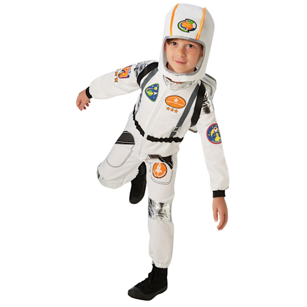 Bristol Novelty Barnkostym Astronaut Barn/Barn 9-10 År White/Black 9-10 Years