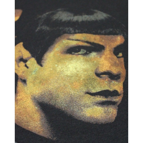 Junk Food Mens Portrait Spock Star Trek T-Shirt L Svart Black L