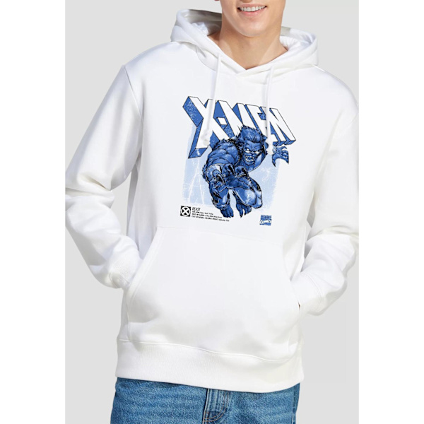 Marvel Herr X-Men Beast Hoodie M Vit White M