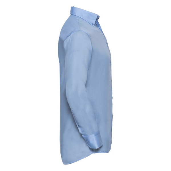Russell Collection Herr Ultimate Non-Iron Långärmad formell skjorta S Bright Sky 15.5in