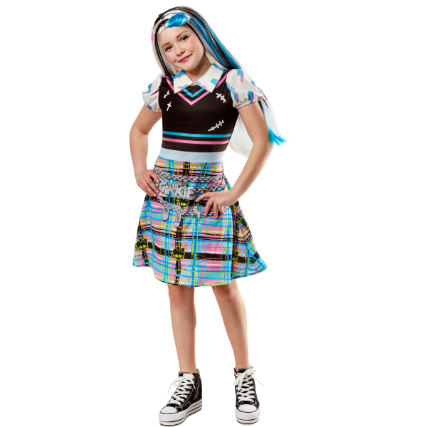 Monster High Girls Frankie Stein 3 Tone Wig One Size Vit/Svart White/Black/Blue One Size