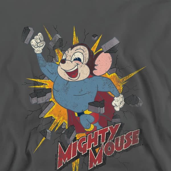 Mighty Mouse Unisex Vuxen Break Through Sweatshirt M Kolgrå Charcoal M