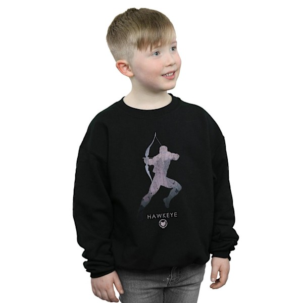 Marvel Boys Hawkeye Silhouette Sweatshirt 5-6 år Svart Black 5-6 Years