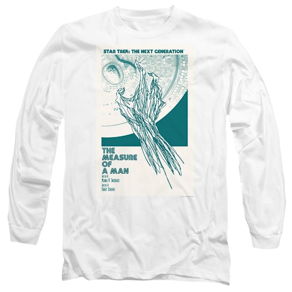 Star Trek Unisex Vuxen The Next Generation Säsong 2 Avsnitt 9 T-shirt White XL