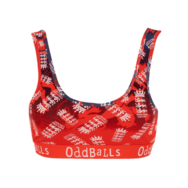 OddBalls Dam/Kvinnor England Cricket IT20 Bralette 3XL Vit/ White/Red 3XL