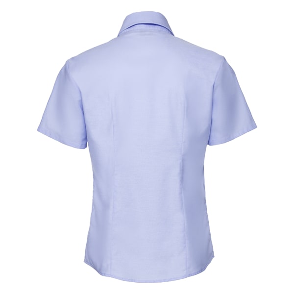 Russell Collection Dam/Dam Oxford Kortärmad Skjorta 4XL Oxford Blue 4XL