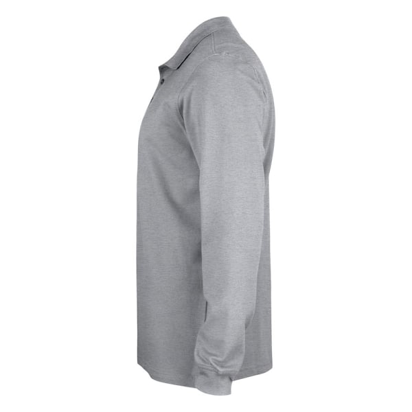 Clique Classic Lincoln Melange Långärmad Poloskjorta XL Grey XL