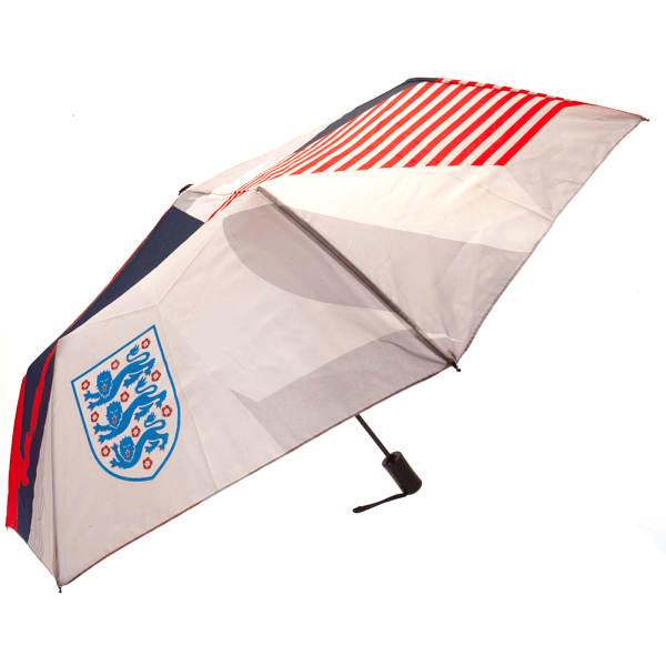 England FA Crest Folding Paraply One Size Vit/Röd/Blå White/Red/Blue One Size