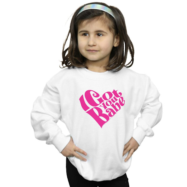 Sonny & Cher Girls I Got You Babe Sweatshirt 3-4 år Vit White 3-4 Years