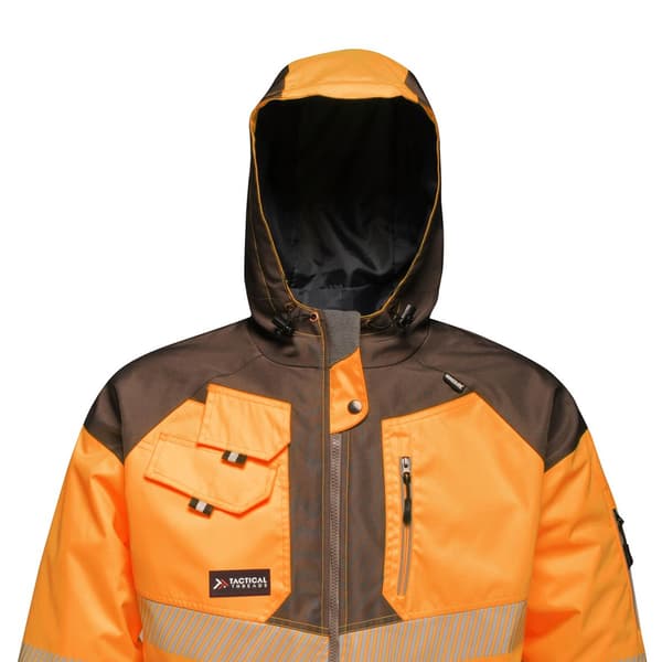 Regatta Professional Hi-Vis Reflex Vattentät Jacka Herr S Orange/Grey S