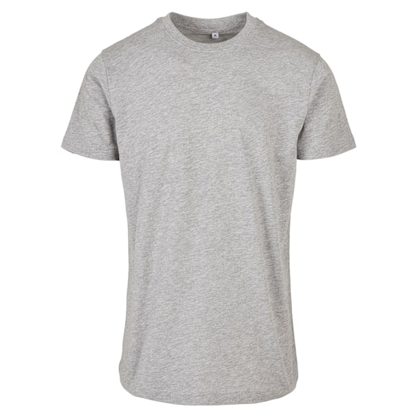 Bygg ditt varumärke Herr Basic Rund Hals T-shirt L Heather Grey Heather Grey L