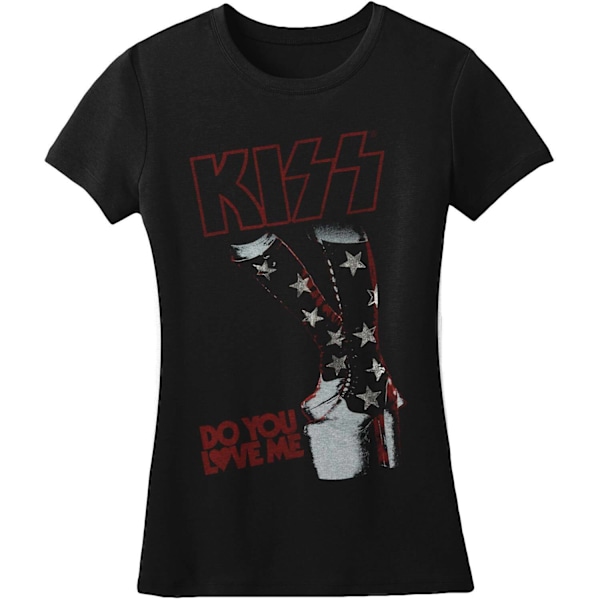 Kiss Womens/Ladies Do You Love Me T-Shirt M Svart Black M