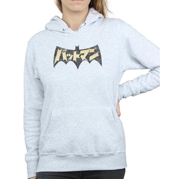 DC Comics Dam/Kvinnor Batman International Logo Hoodie L Värme Heather Grey L