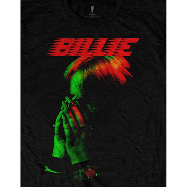 Billie Eilish Unisex Vuxen Hands Face T-Shirt XL Svart Black XL