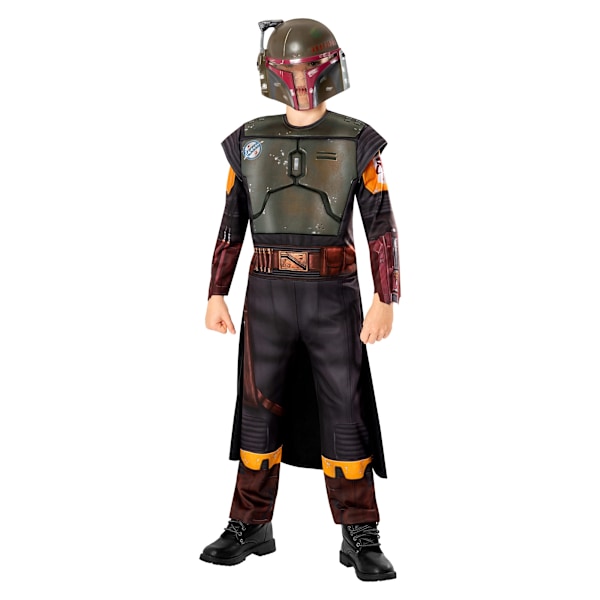Star Wars: The Book Of Boba Fett Barn/Barn Deluxe Kostym Green/Black 7-8 Years