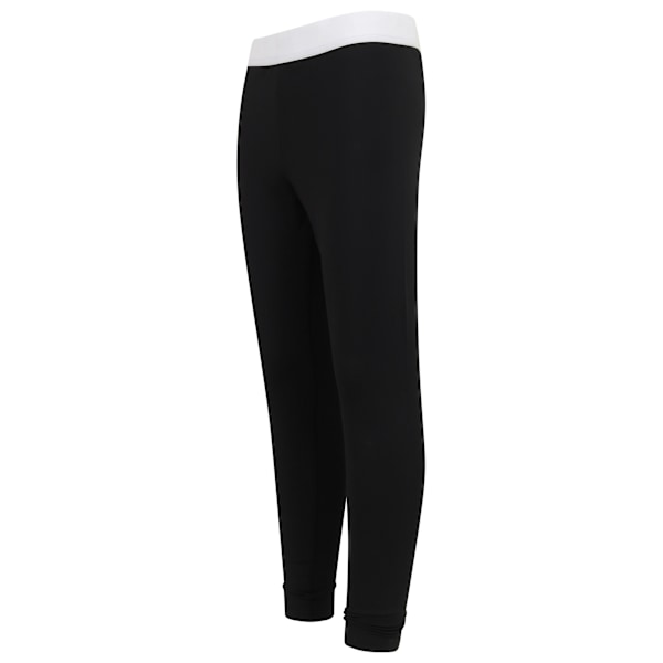 SF Minni Girls Fashion Leggings 11-12 år Svart/Vit Black/White 11-12 Years