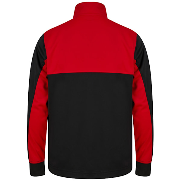 Finden & Hales Herr Quarter Zip Track Top 3XL Svart/Röd Black/Red 3XL