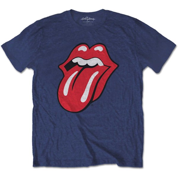 The Rolling Stones Barn T-shirt för barn/barn Klassisk tunga T-shirt 11-12 Navy Blue 11-12 Years