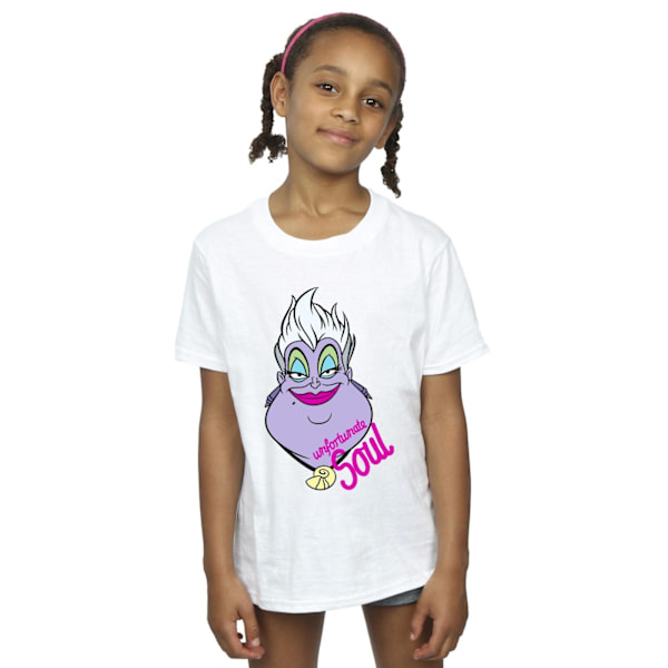 Disney Girls Villains Ursula Unfortunate Soul Bomull T-shirt 7- White 7-8 Years