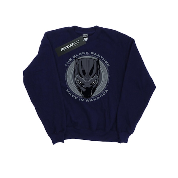 Black Panther Dam/Kvinnor Made In Wakanda Sweatshirt XXL Marinblå Navy Blue XXL