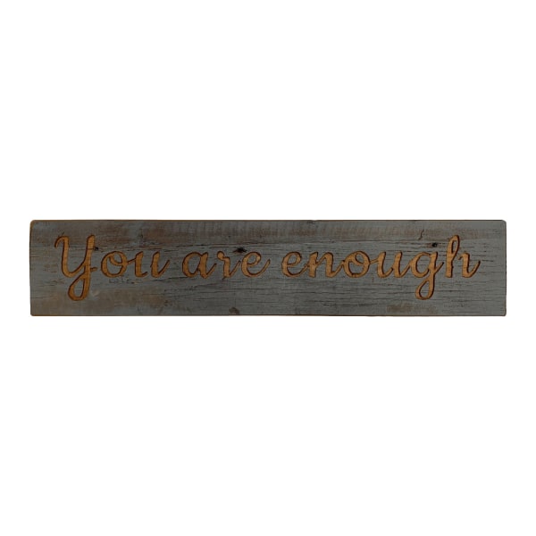 Hill Interiors You Are Enough Träplakett One Size Brun/Grå Brown/Grey One Size