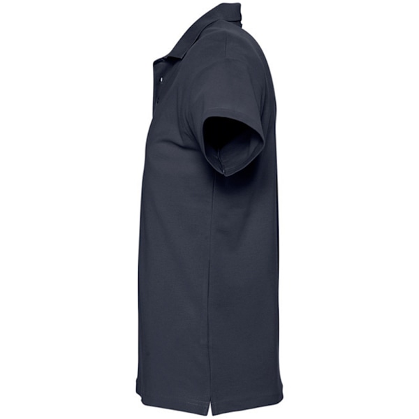 SOLS Herr Spring II Kortärmad Tungvikts Poloskjorta 4XL Marinblå Navy 4XL