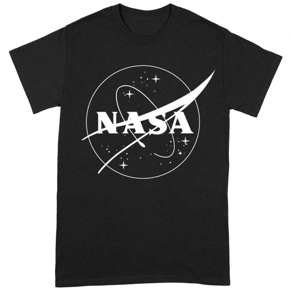 NASA Unisex Adult Insignia T-Shirt XL Svart/Vit Black/White XL
