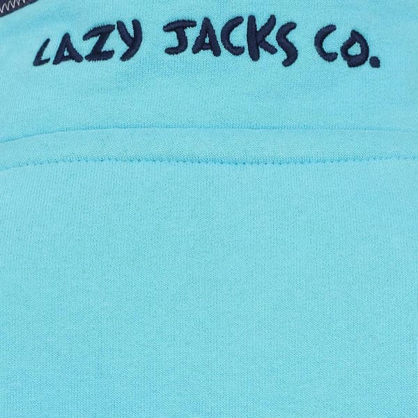 Lazy Jacks Herr Quarter Zip Sweatshirt S Turkos Turquoise S
