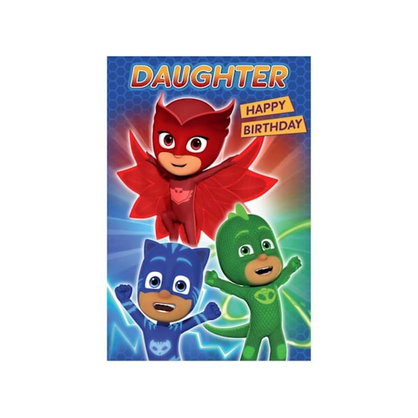 PJ Masks Dotter Födelsedagskort En Storlek Flerfärgad Multicoloured One Size