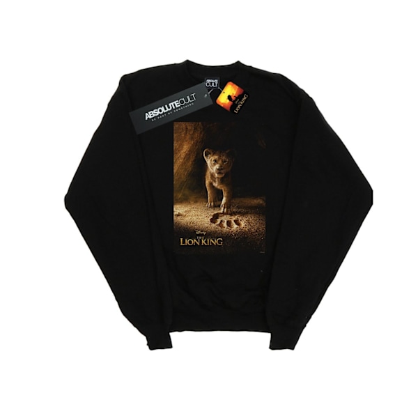 Disney Dam/Damer Lejonkungen Film Simba Poster Sweatshirt Black XXL