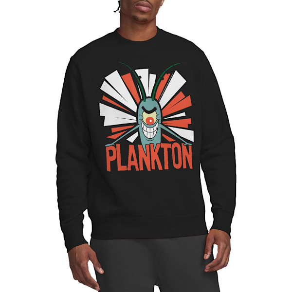 SvampBob Fyrkant Unisex Vuxen Plankton Tröja M Svart Black M