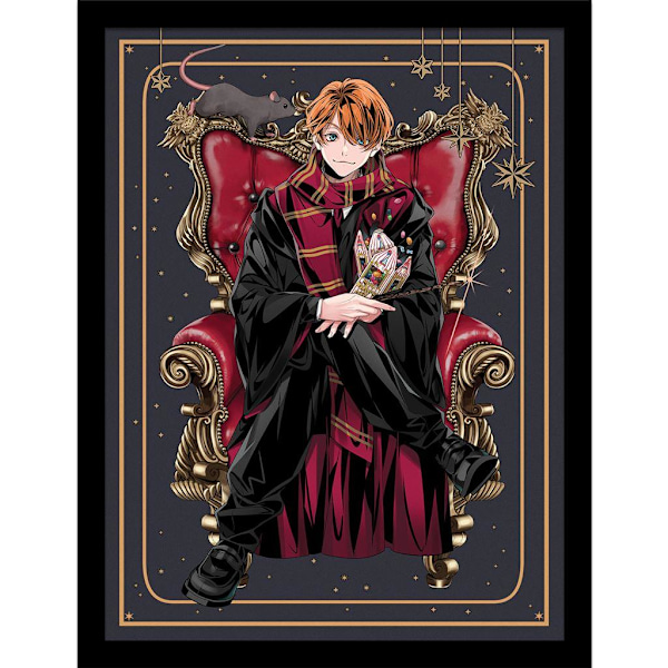 Harry Potter: Wizard Dynasty Ron Chair Inramad Poster 40cm x 30cm Multicoloured 40cm x 30cm