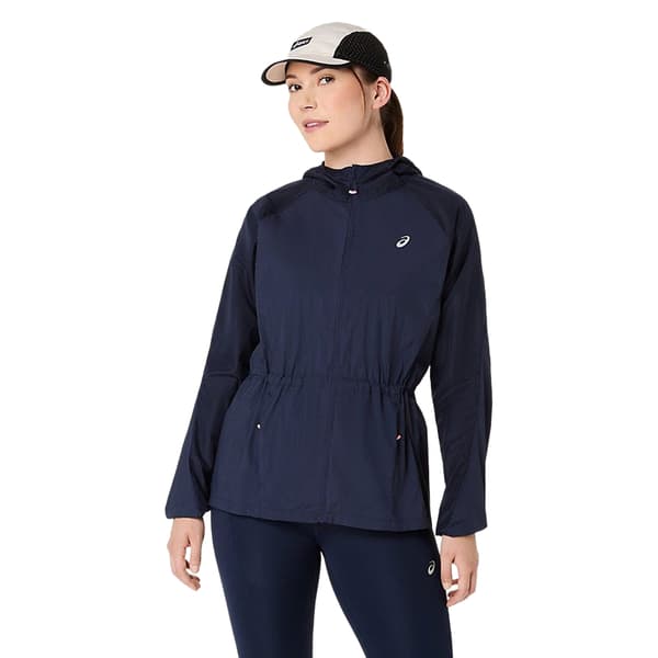 Asics Dam Packbar Löparjacka 14 UK Midnight Midnight 14 UK