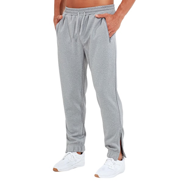 TriDri Herr Spun Dyed Joggingbyxor M Grå Melange Grey Melange M