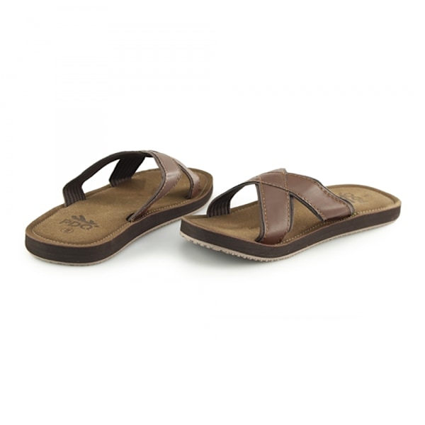 PDQ Herr Lättvikt Crossover Mule Sandaler 11 UK Brun Brown 11 UK