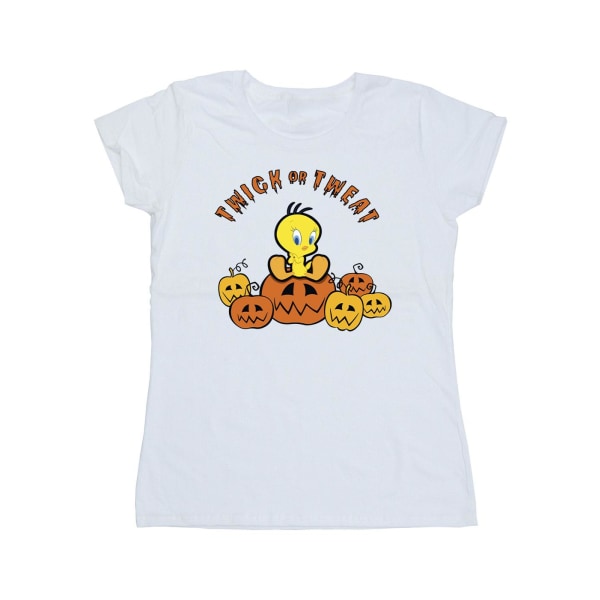 Looney Tunes Dam/Damer Twick Or Tweat Bomull T-shirt XL Vit White XL